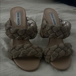 Steve Madden Women's Braided Gold Heels